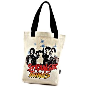 Loungefly Stranger Things Characters Inspired Strong Canvas Tote Bag Large